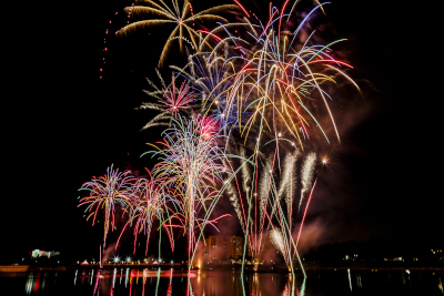Altamonte Springs, Florida fireworks display.