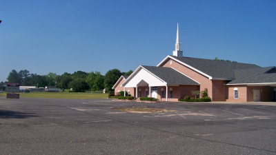 Holmes County Florida, a view of the front of First Assembly of God
